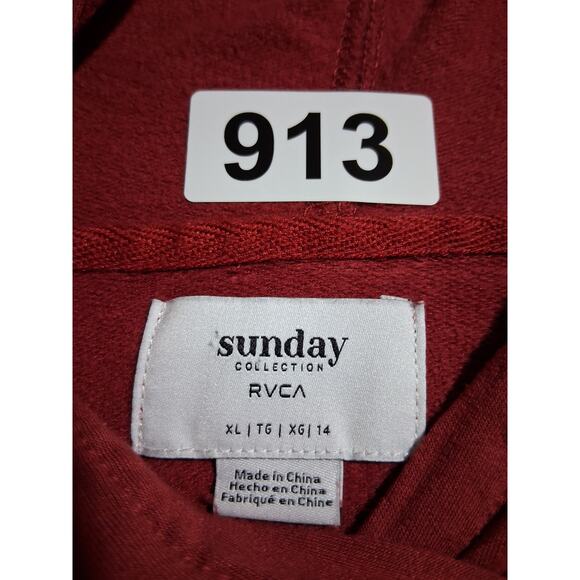 Sunday RVCA Women's size XL Rise Up Casual   Grungecore Academia Preppy Hoodie - Picture 10 of 10